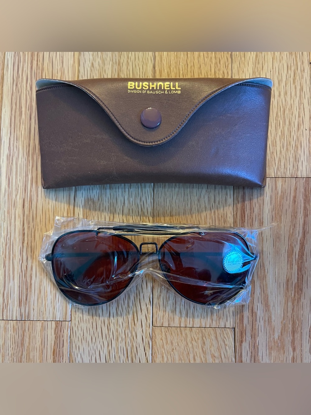 Bushnell Aviator-Style Shooting/Safety Glasses circa 1970-1990’s F-Korea w/Case